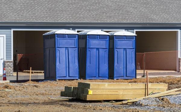 construction site portable restrooms offers weekly cleaning and maintenance services for all of our portable toilets on construction sites